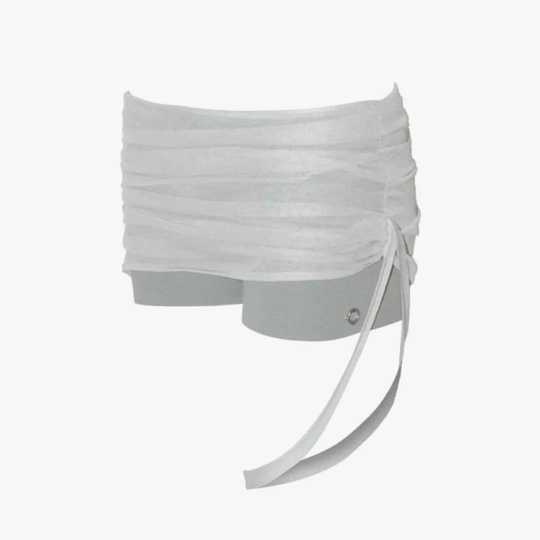 パンツ THEREDTHREAD S gather knit shorts