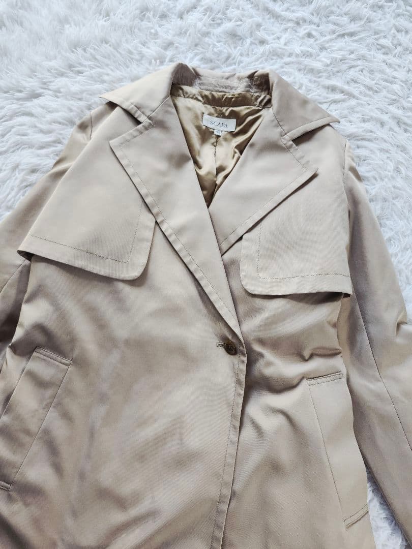 スキャパ　インナーダウン　ベルト付き　トレンチコート