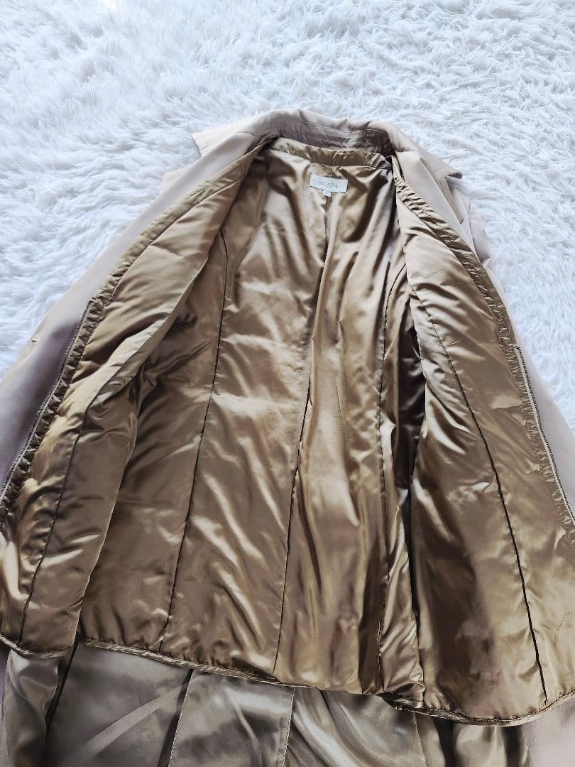 スキャパ　インナーダウン　ベルト付き　トレンチコート