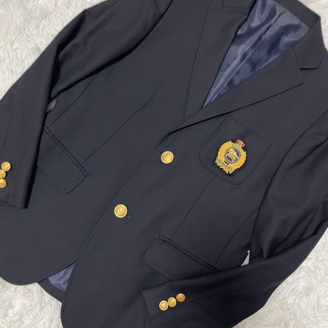 【美品】BURBERRY ネイビー ブレザー ジャケット 160A