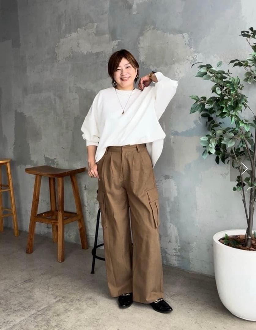 ダンボールポンチョプルオーバー　リブドロワ