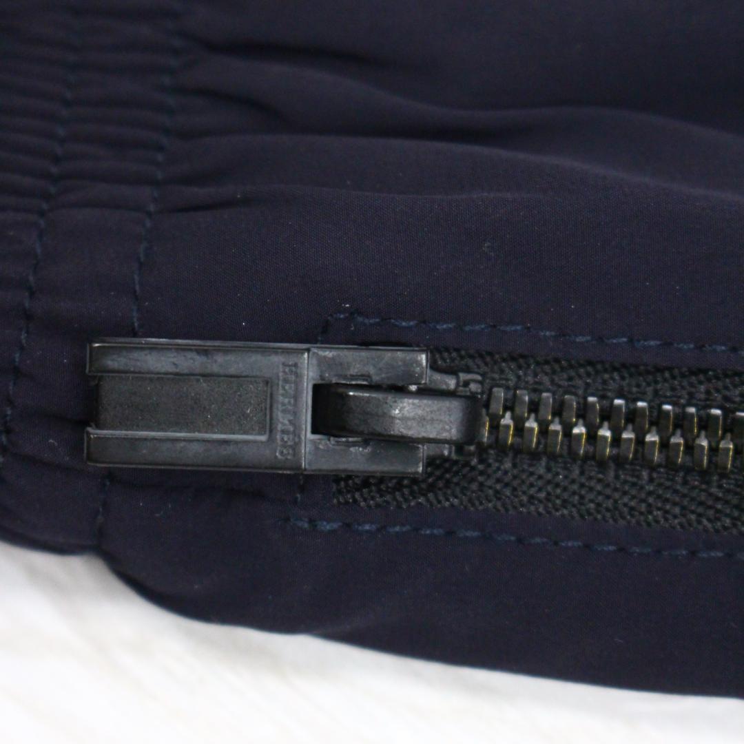 ◇HERMES メンズ ナイロンパンツ ネイビーブラック