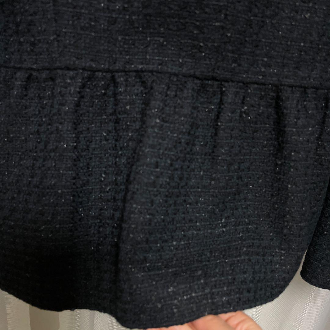 Nolley'sノーカラージャケット ネイビー 38