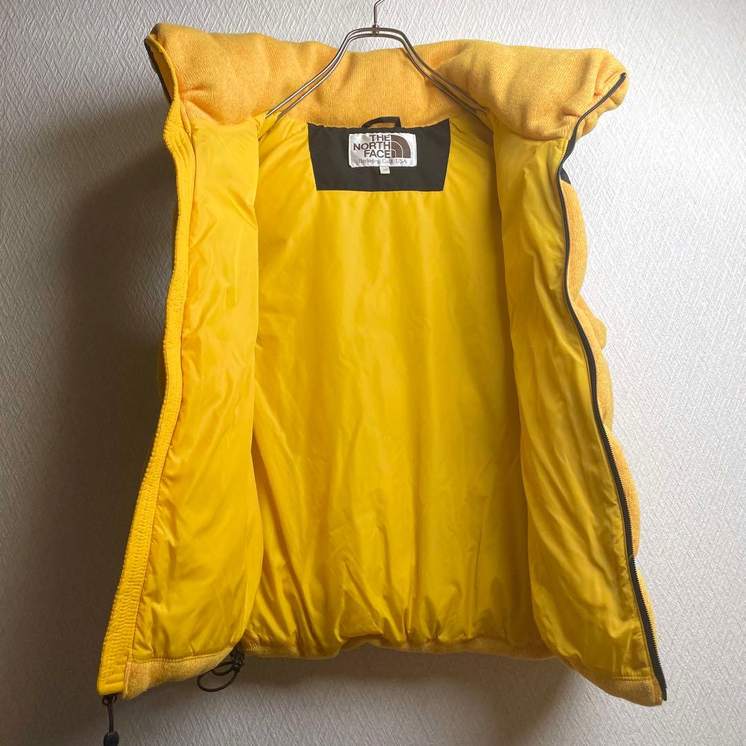 ノースフェイス ダウンベスト イエロー レディースM