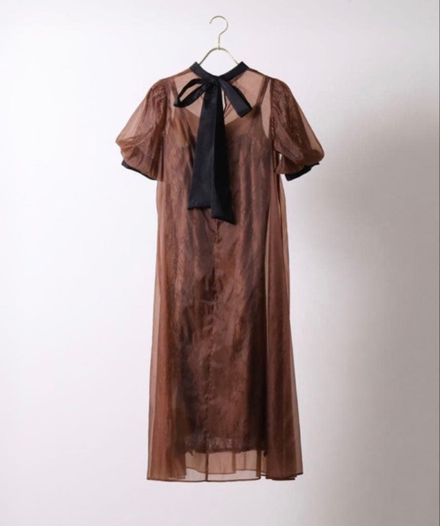 ★新品★ドリードール　Aラインシアードレス　ブラウン　M