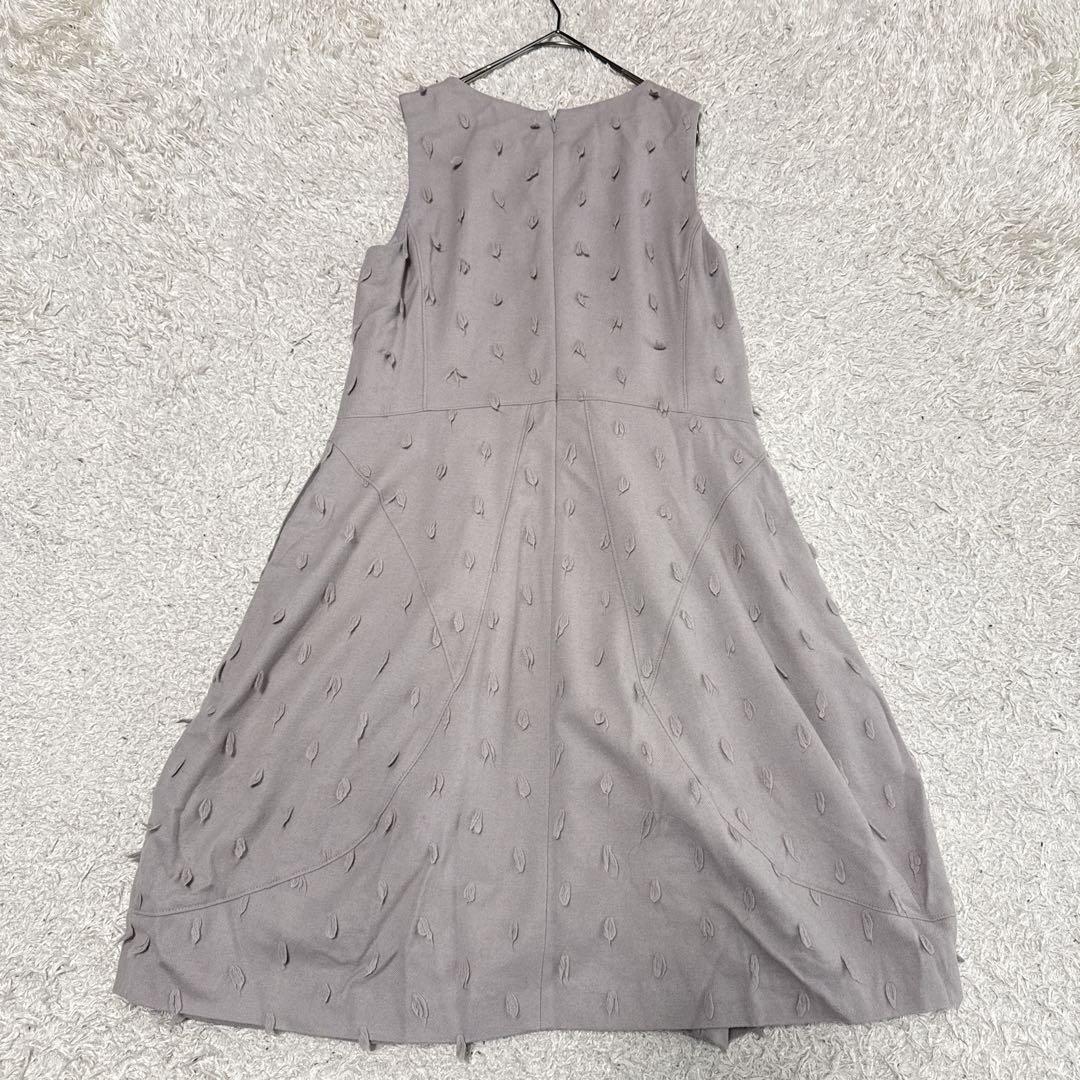 山﨑美紀センソユニコ t.b リーフモチーフ ウール混ノースリーブ