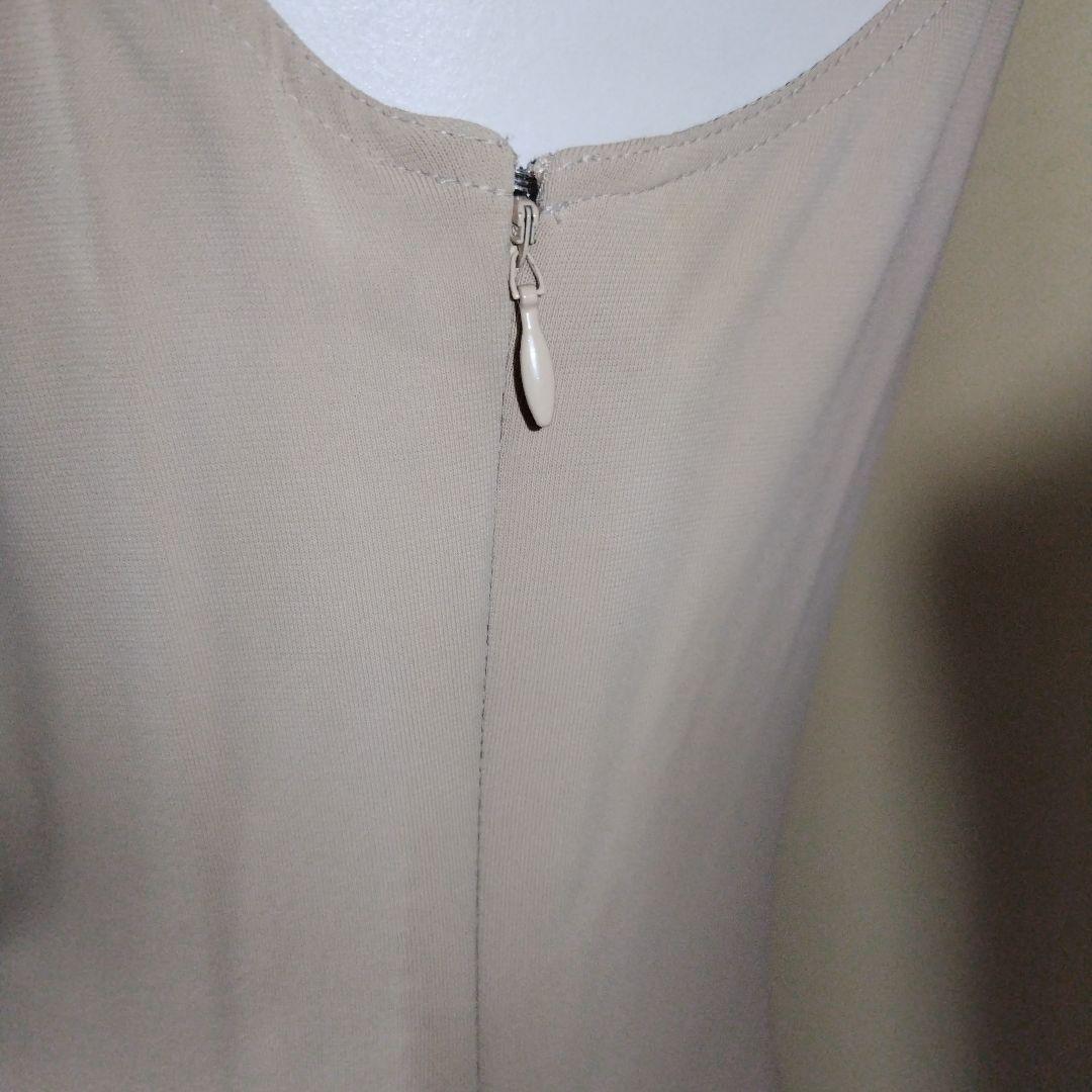 galliano ベージュ ドレープタイトドレス