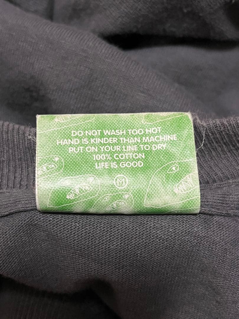 90s　グッドイナフ　UK　リーフロゴカットソー　/M　チャコール　ヴィンテージ