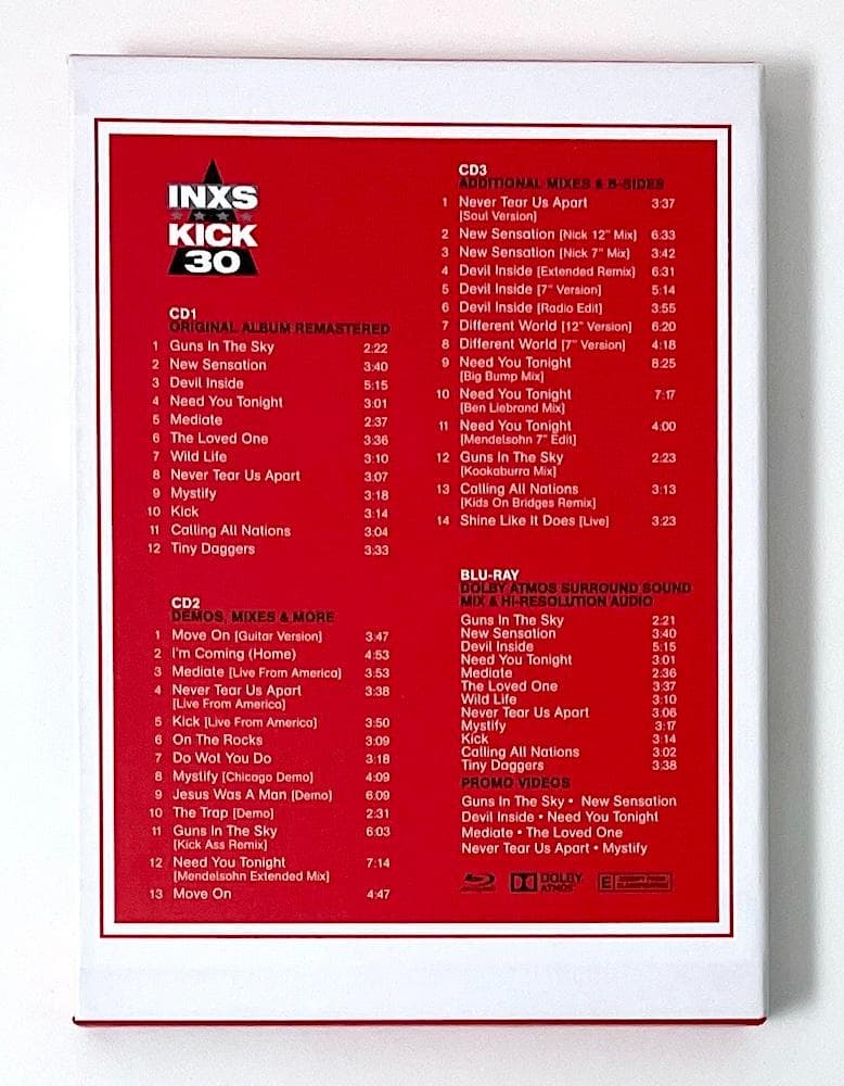 廃盤 INXS KICK 3CD+BLURAY 30TH ANNIVERSARY