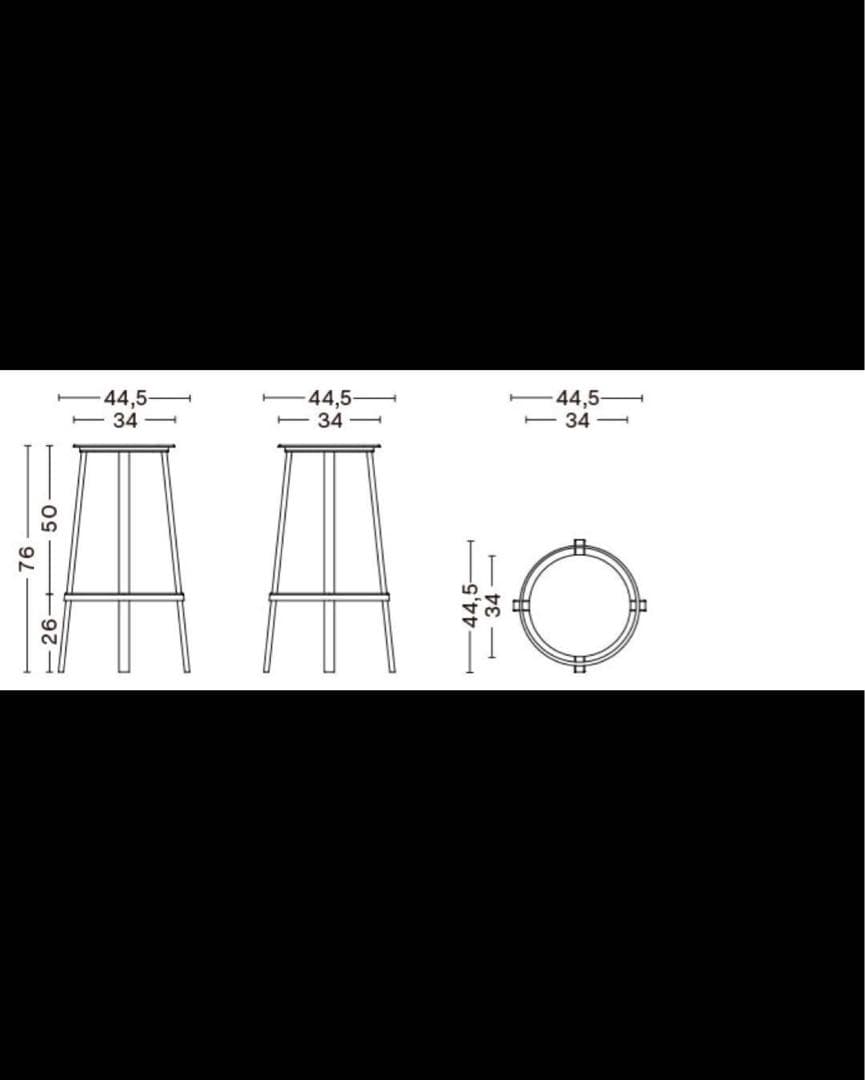 HAY REVOLVER スツール HIGH H76