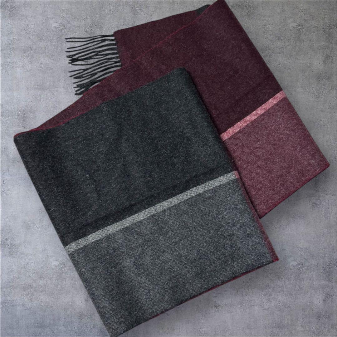 新品 Aquascutum カシミア 100% マフラー ストール チェック