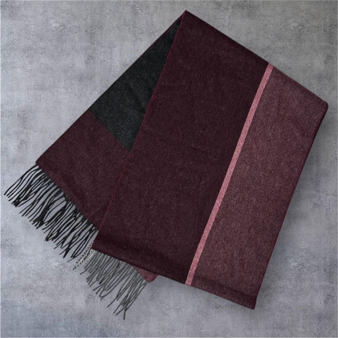 新品 Aquascutum カシミア 100% マフラー ストール チェック