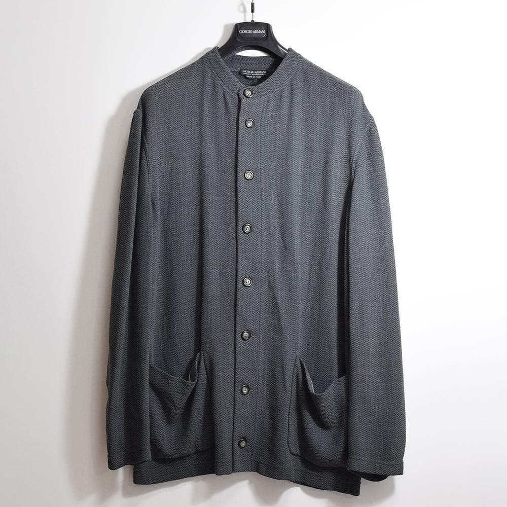 80s vintage Giorgio Armani マオカラーニットジャケット