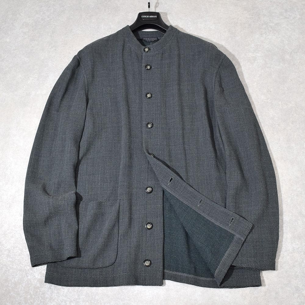 80s vintage Giorgio Armani マオカラーニットジャケット