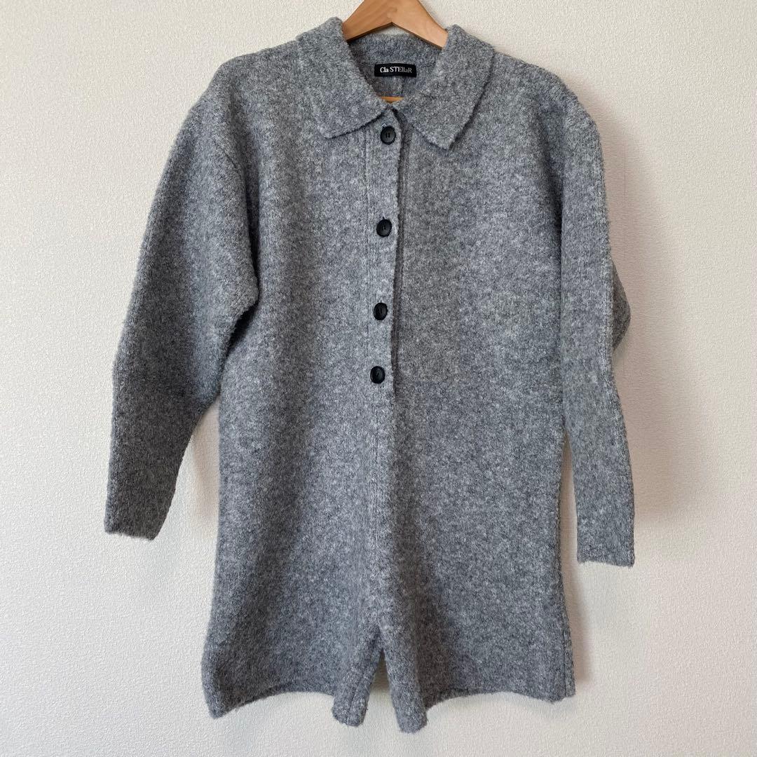 サロペット・オーバーオール・オールインワン ClaSTElLaR / Knit rompers(gray)