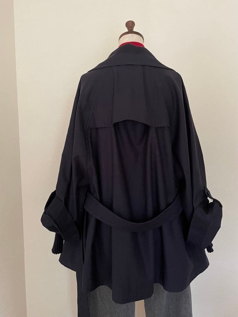 【トラディショナルウェザーウェア】オーバーショートトレンチコート