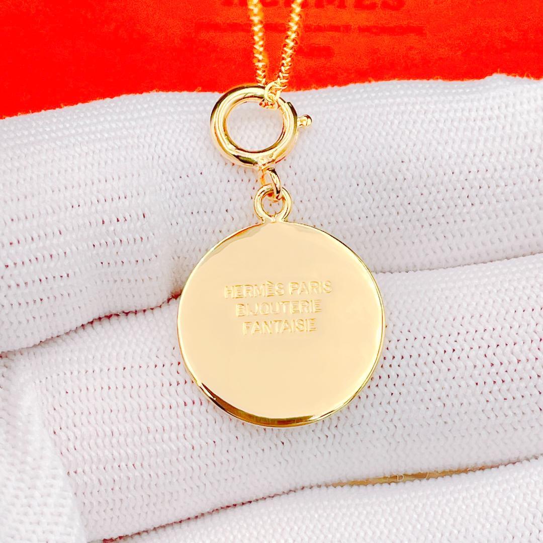 ◇エルメス◇ 新品仕上済 セリエ ネックレス ペンダント 大 ゴールド ブランド