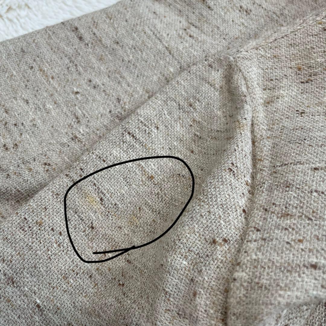 CELINE セリーヌ　ロングリバーコート　薄手　シルク　ウール　ツイード　３６