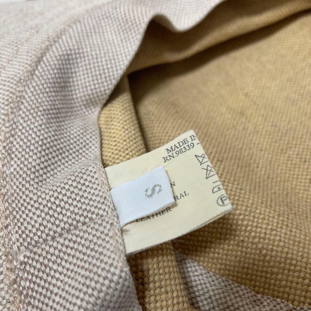 【美品】プラダ　サファリハット　バケット　帽子　リネン　コットン　リボン　高級