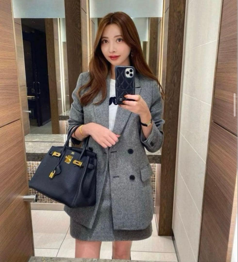 み*る様 【尾崎美紀着さん着用♡】BABYLONE ネップツイードジャケット