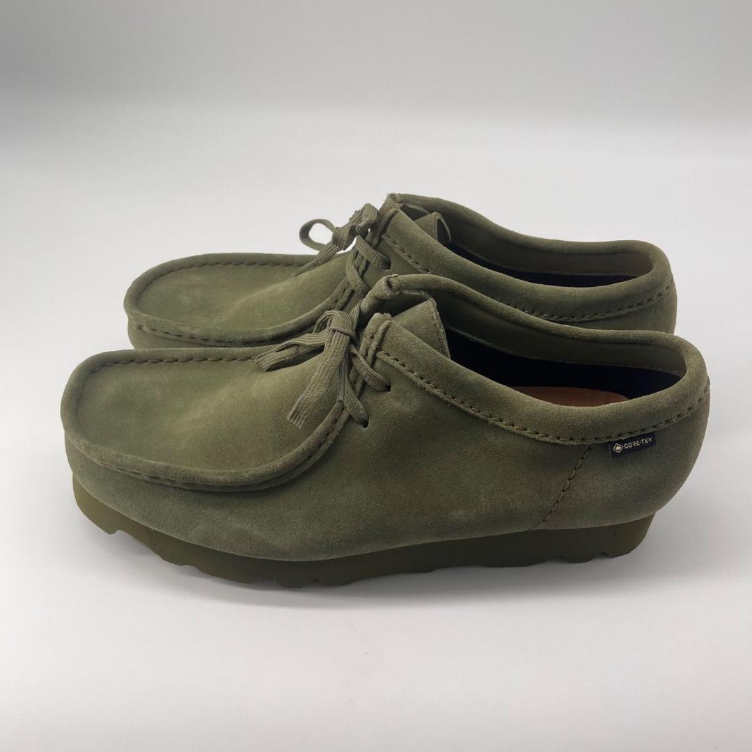 13455✨美品✨クラークス シューズ ワラビー ゴアテックス オリーブ