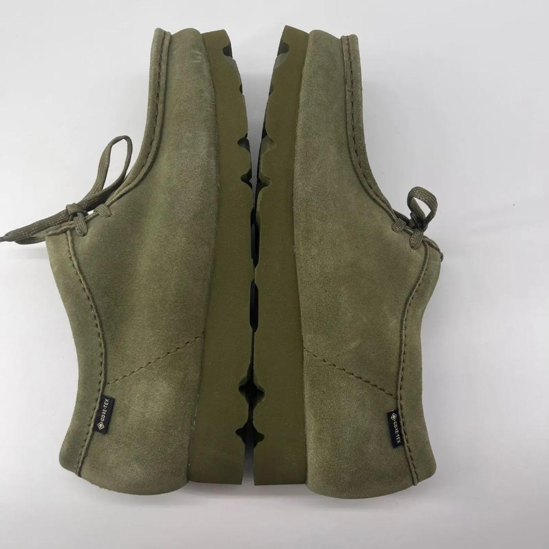 13455✨美品✨クラークス シューズ ワラビー ゴアテックス オリーブ