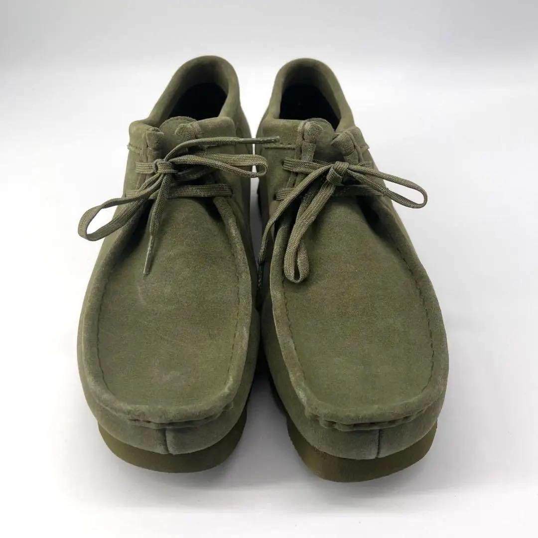 13455✨美品✨クラークス シューズ ワラビー ゴアテックス オリーブ