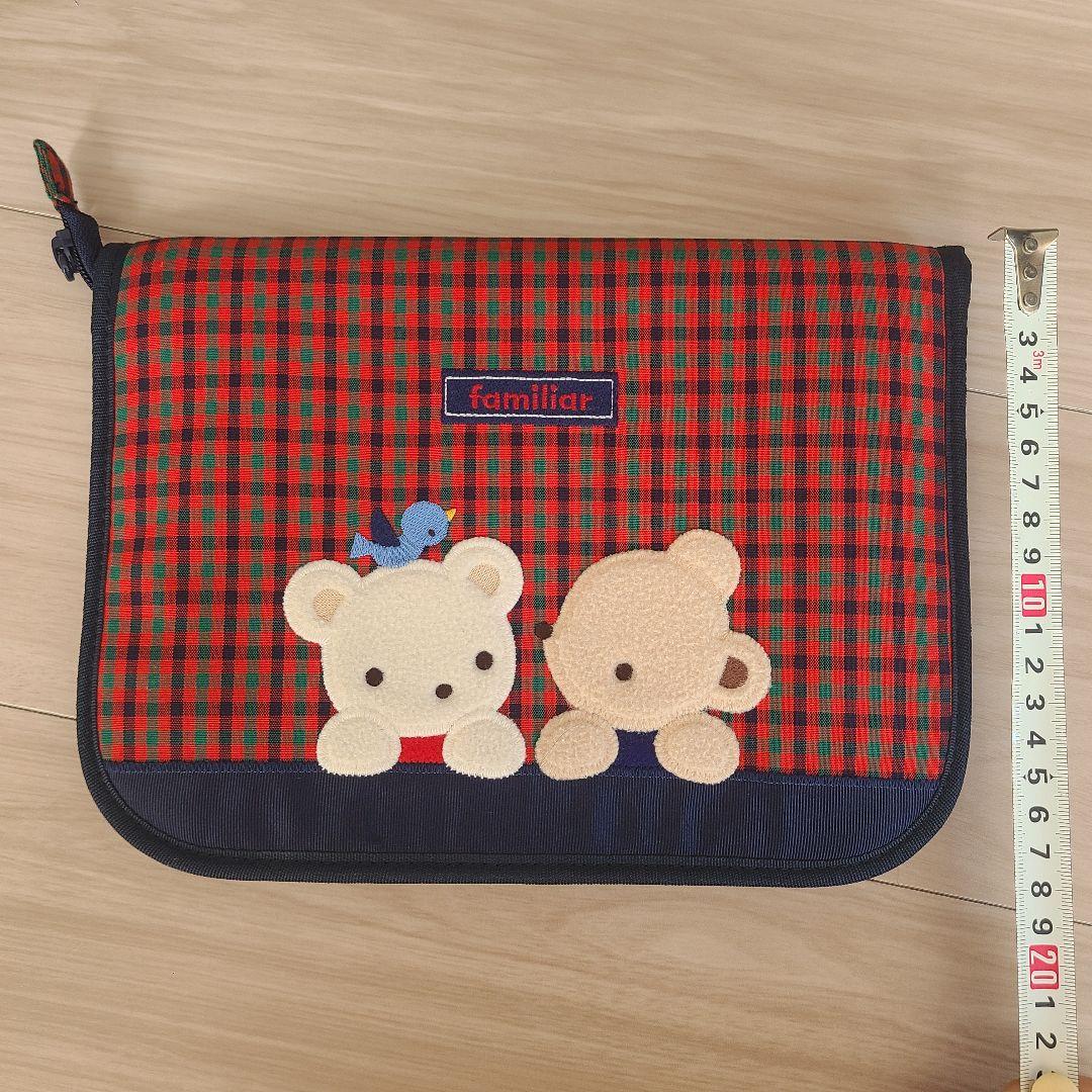 完売品familiar 母子手帳ケース チェック柄 003