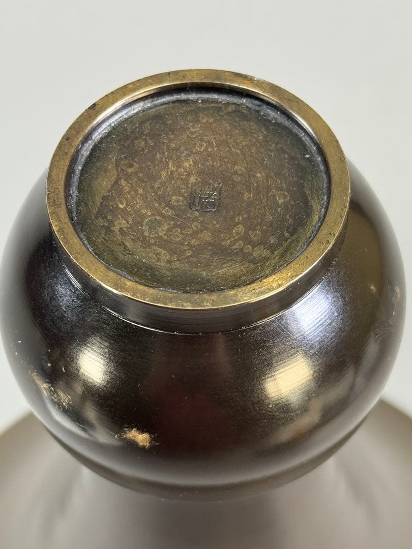 いけばな　池坊　唐銅花器　生花　在銘あり　古流　草月流　小原流　花瓶　華道具