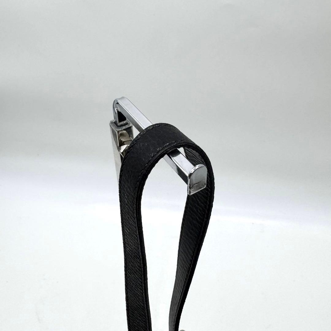 ✨美品✨プラダ ショルダーバッグ メッセンジャー メタルロゴ ナイロン レザー