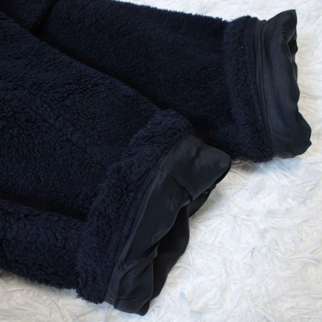 THIRD MAGAZINE サードマガジン 金ボタン付き ボアPコート 紺 M