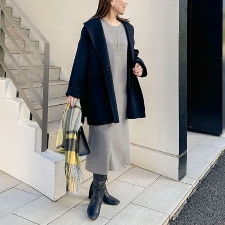 24AW SUPER140リバーショールコート