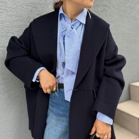 24AW SUPER140リバーショールコート