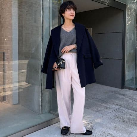 24AW SUPER140リバーショールコート