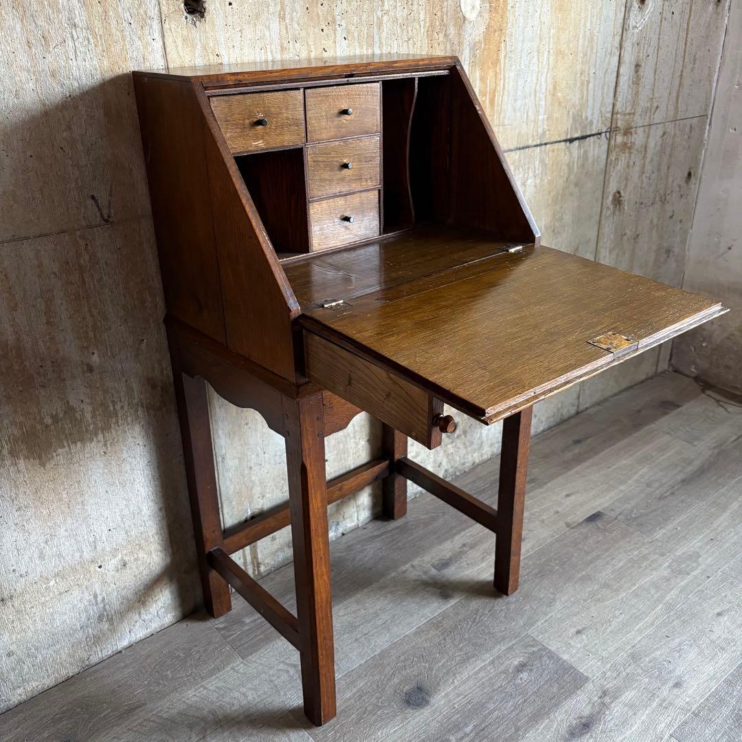 アンティーク　ライティングビューロー　ヴィンテージ　レトロ　ライティングデスク