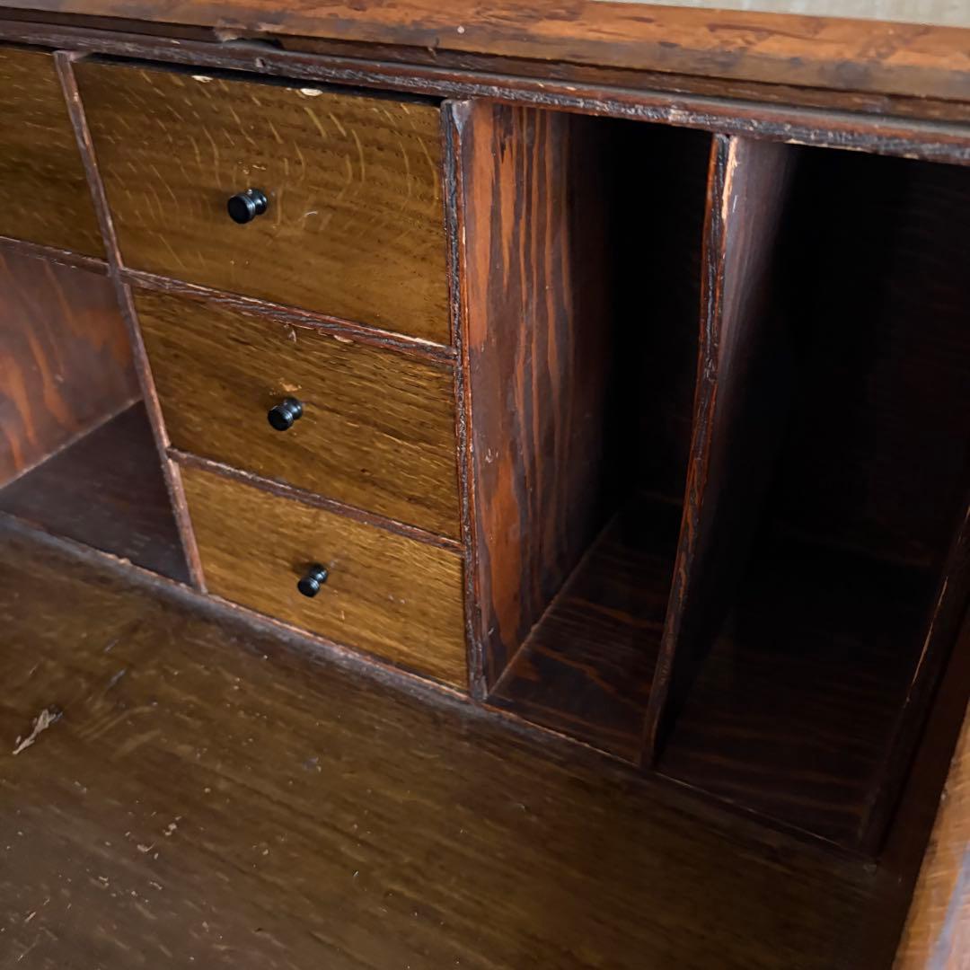 アンティーク　ライティングビューロー　ヴィンテージ　レトロ　ライティングデスク