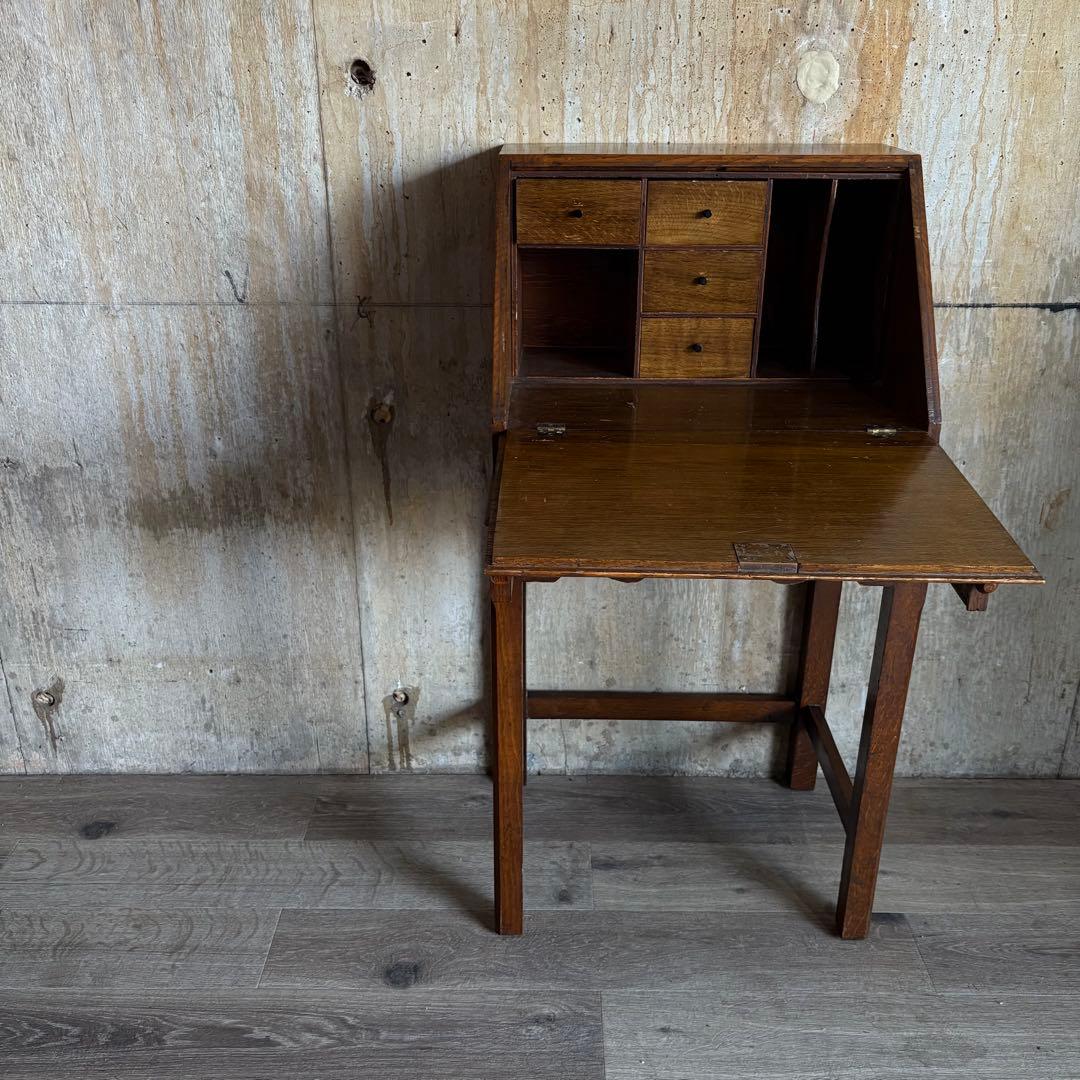 アンティーク　ライティングビューロー　ヴィンテージ　レトロ　ライティングデスク