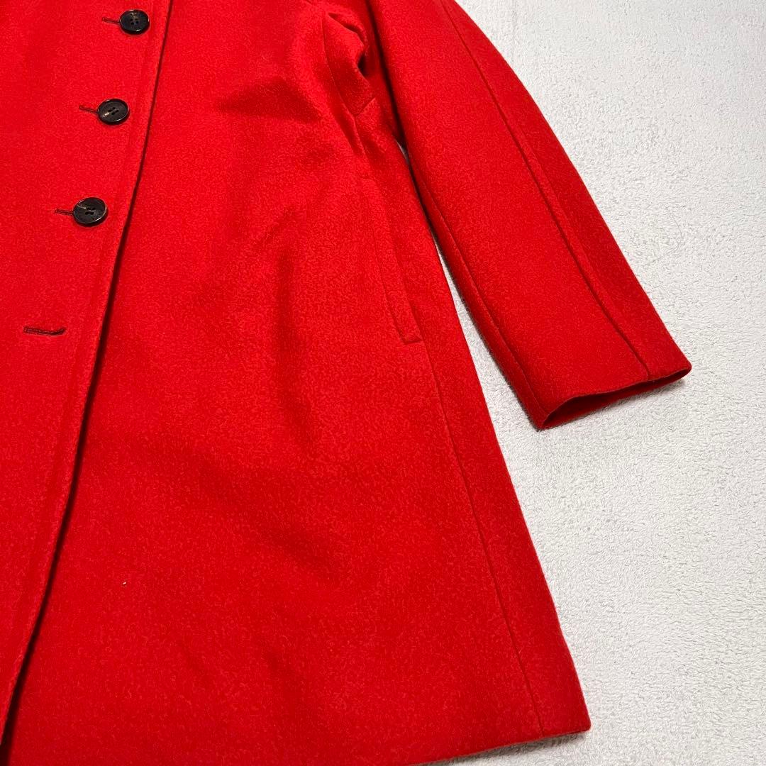 マッキントッシュロンドン　スタンドカラーコート　ウール　40 赤　ロングコート