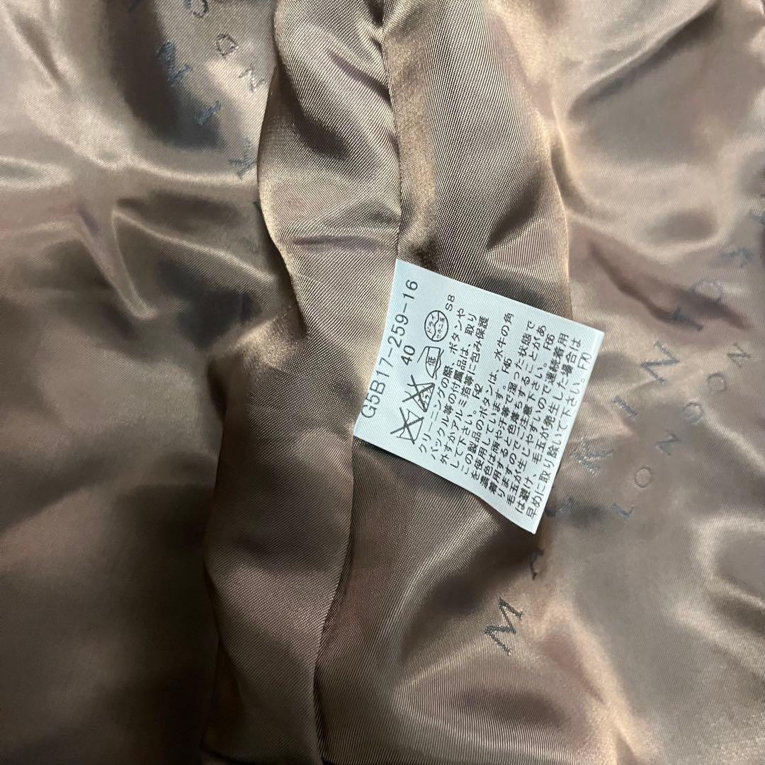 マッキントッシュロンドン　スタンドカラーコート　ウール　40 赤　ロングコート