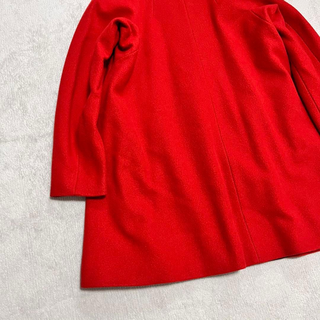マッキントッシュロンドン　スタンドカラーコート　ウール　40 赤　ロングコート