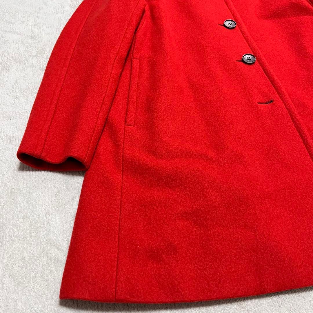 マッキントッシュロンドン　スタンドカラーコート　ウール　40 赤　ロングコート