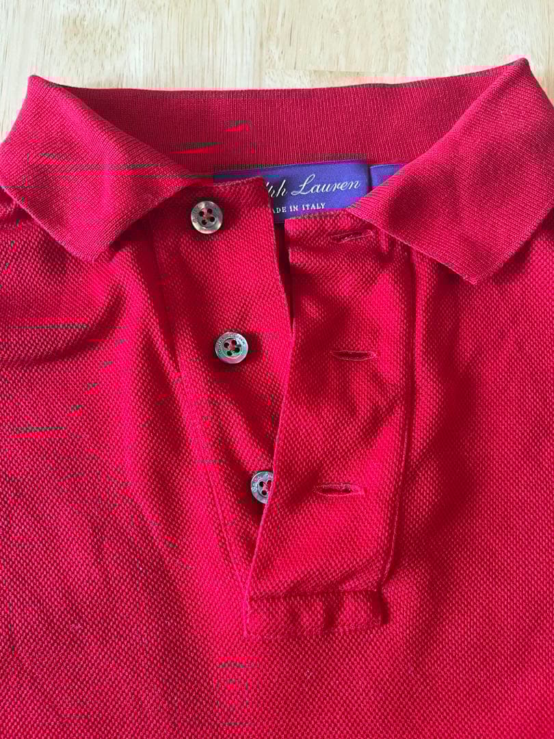 Ralph Lauren PURPLE LABEL 赤　ポロシャツ