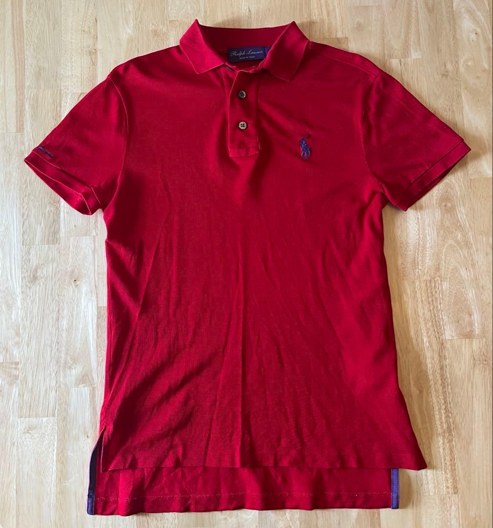 Ralph Lauren PURPLE LABEL 赤　ポロシャツ