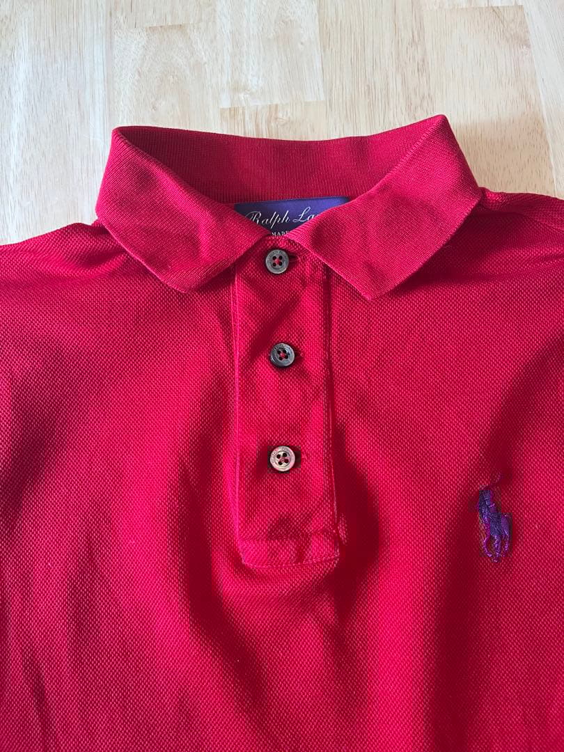 Ralph Lauren PURPLE LABEL 赤　ポロシャツ