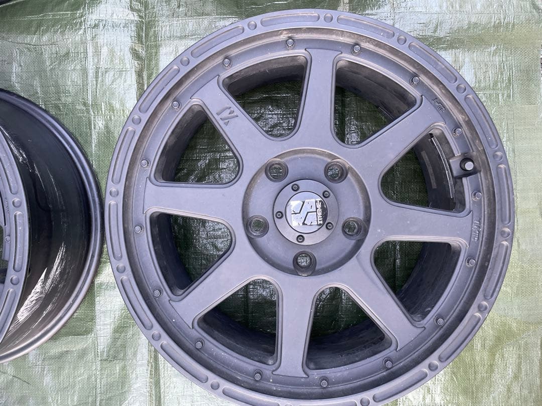 JL/JKラングラー用17インチ マットブラック ホイール