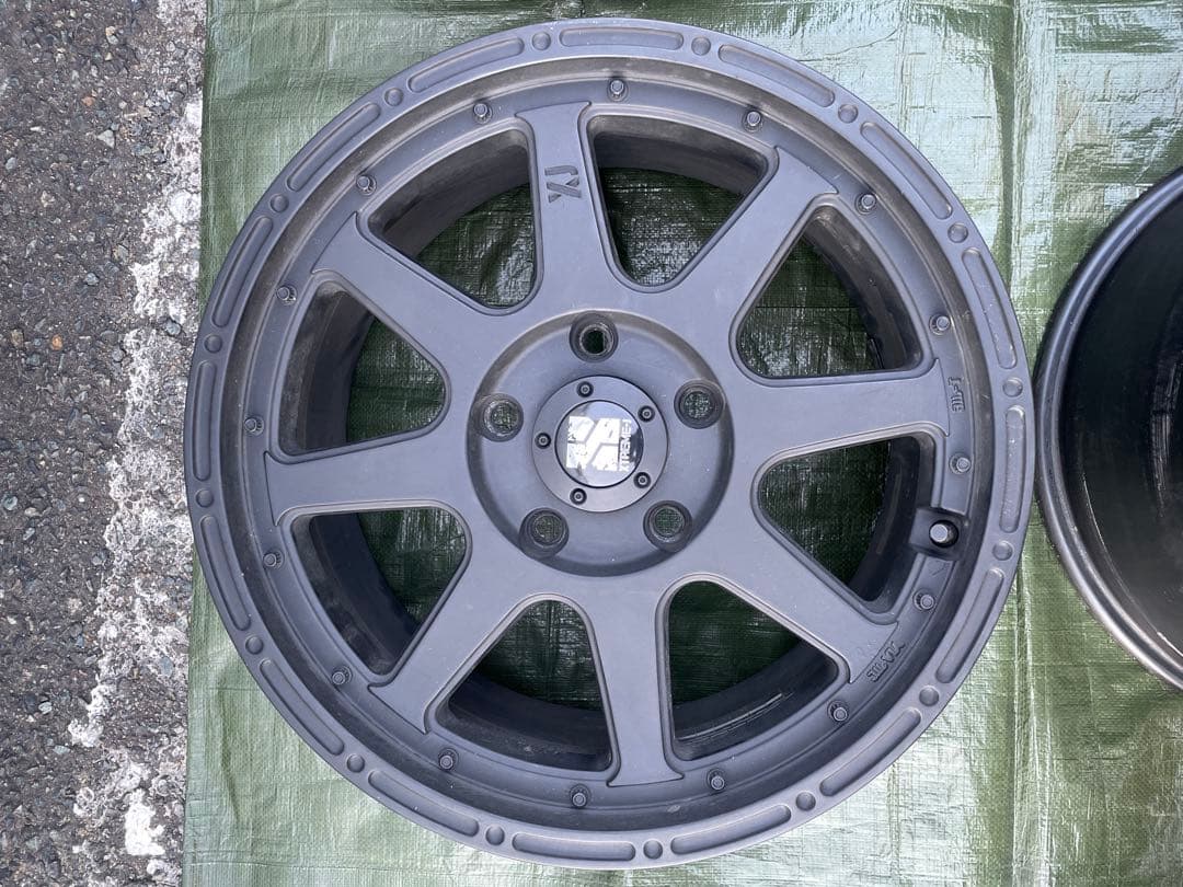 JL/JKラングラー用17インチ マットブラック ホイール