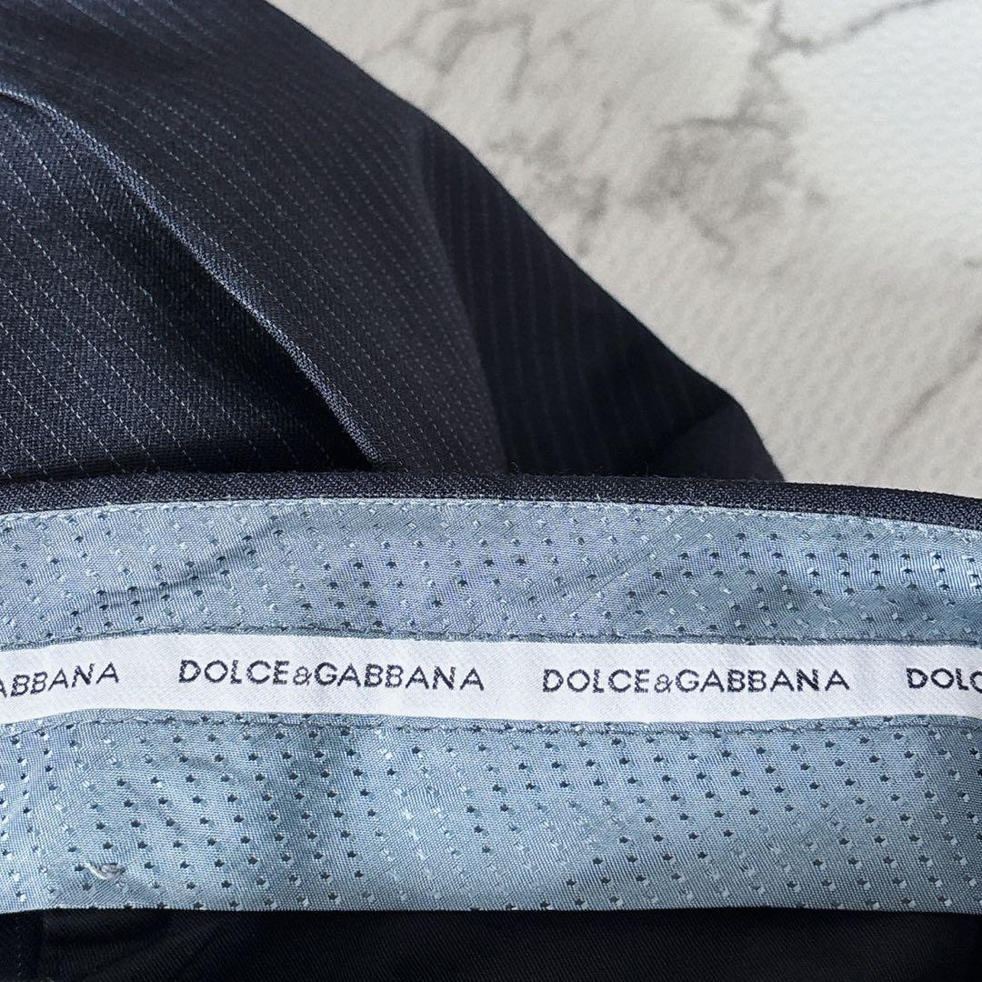 【美品】 最高級 ドルチェ＆ガッバーナ SICILIA ストライプ スーツ 黒