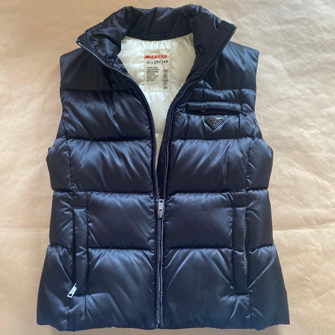 PRADA ダウンベスト ブラック 38