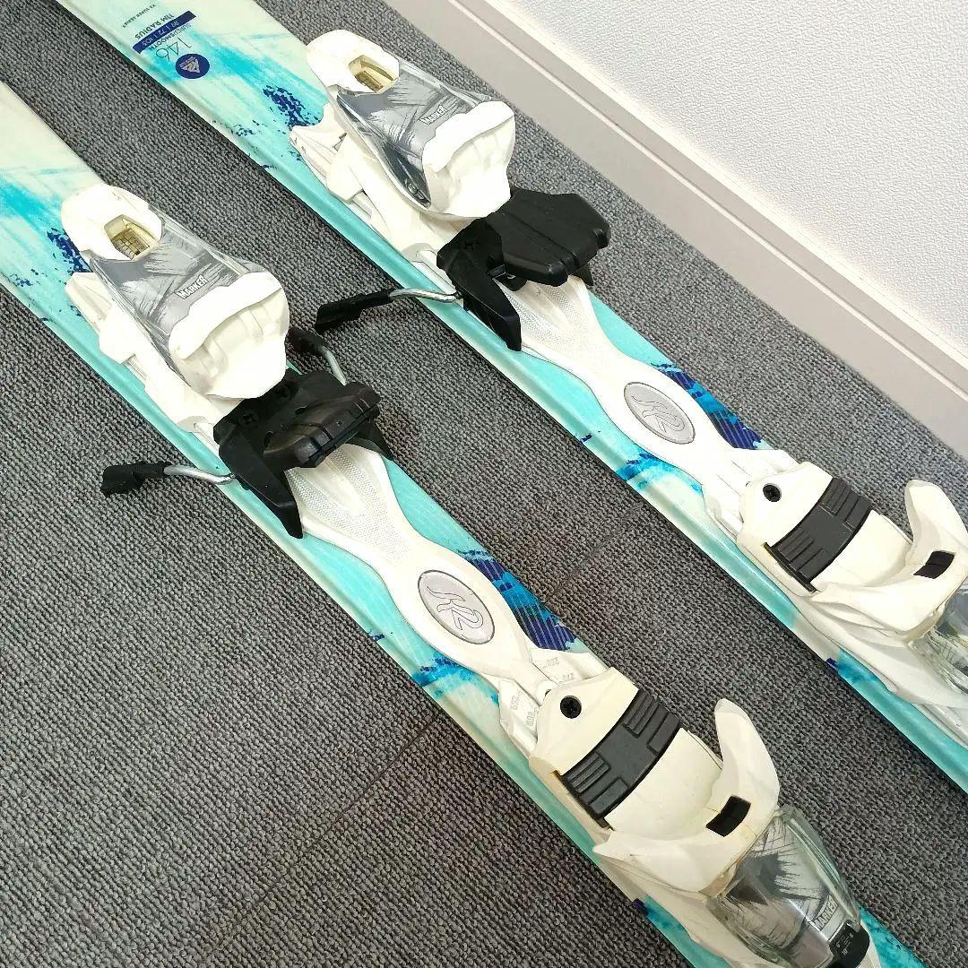 スキーセット K2 146cm KAZAMA ブーツ 24.5cm ストック