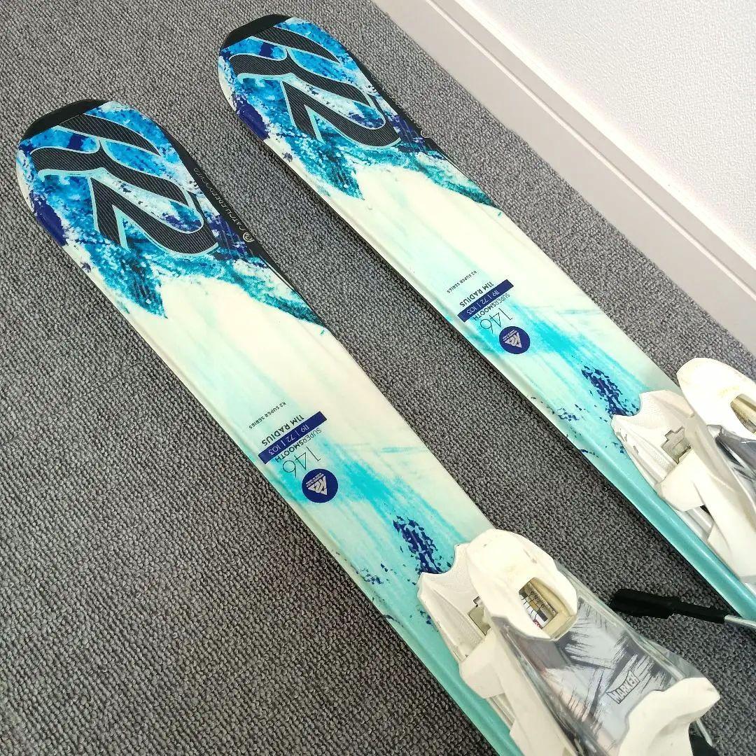 スキーセット K2 146cm KAZAMA ブーツ 24.5cm ストック